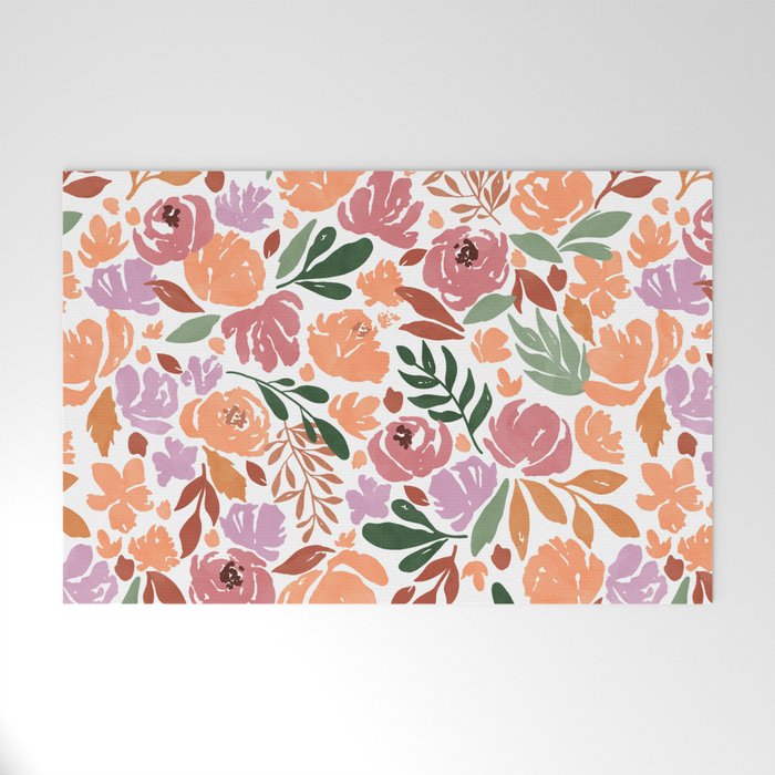 Simple colorful floral CWP Welcome Mat Gallery Image 1
