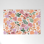 Simple colorful floral CWP Welcome Mat Gallery Image 1