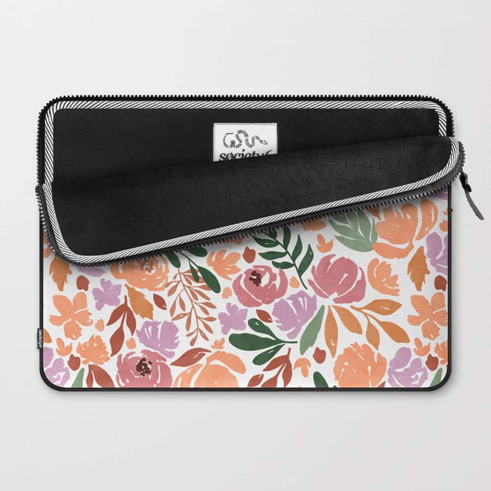 Simple colorful floral CWP Laptop Sleeve Gallery Image 2