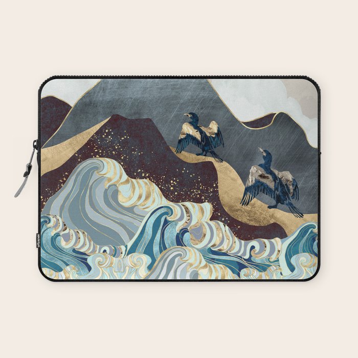 Metallic Waves Laptop Sleeve Gallery Image 1