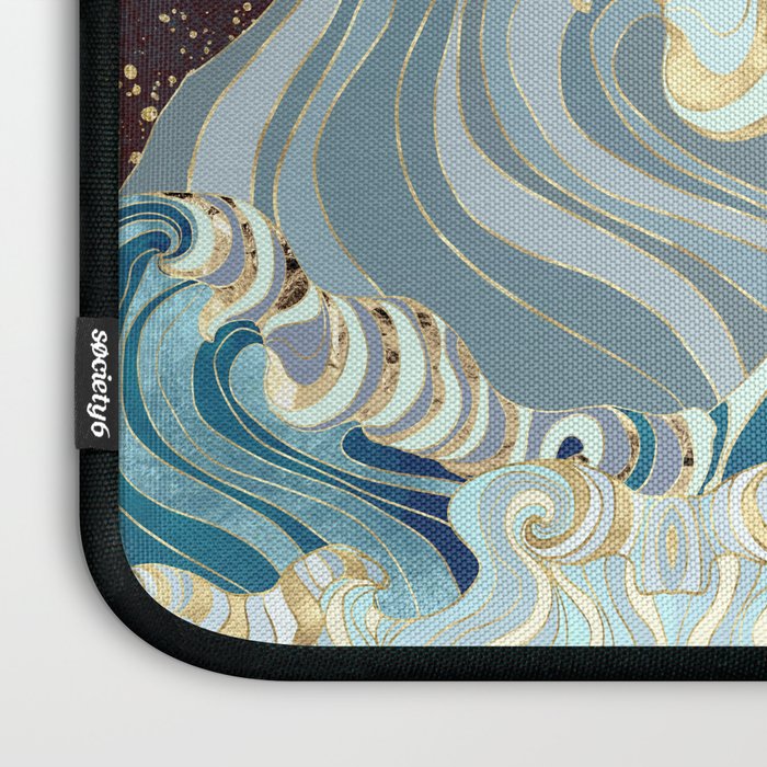 Metallic Waves Laptop Sleeve Gallery Image 3