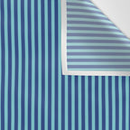 Ultra Fine Stripe Narrow Vertical Pinstripe Pattern in Double Blue Wall Tapestry Gallery Image 3