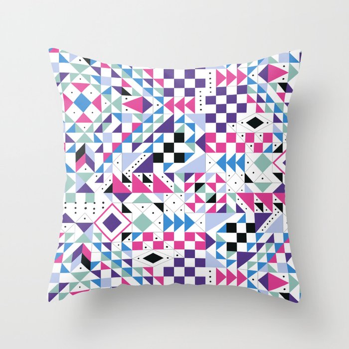 BM3 Tribal geometric Throw Pillow Gallery Image 1