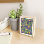 Forest Full of Wild Mushrooms in Sage & Plum Mini Art Print Gallery Image 2