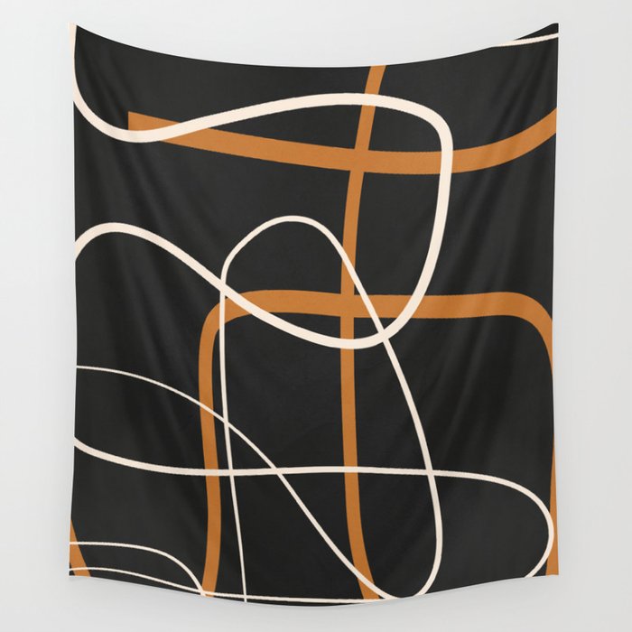 Minimalist Line Art 1 Wall Tapestry Gallery Image 1