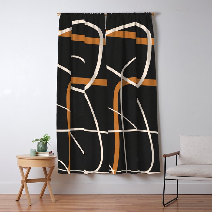 Minimalist Line Art 1 Window Curtain Gallery Image 5