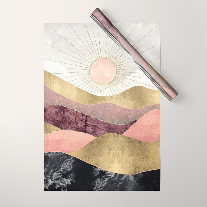 Blush Sun Wrapping Paper Gallery Image 1
