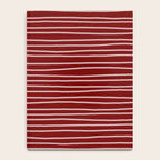 Crimson Pinstripes Notebook Gallery Image 4