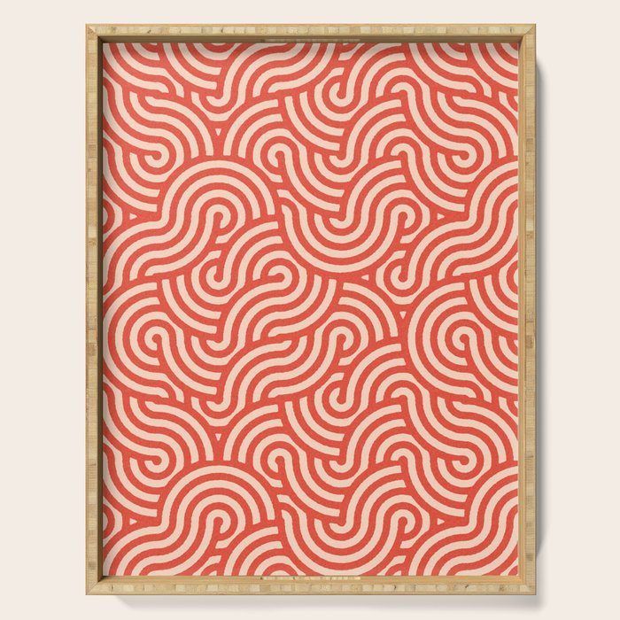 SWIRL Cayenne and Almond Serving Tray Gallery Image 1