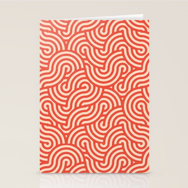 SWIRL Cayenne and Almond Stationery Card Gallery Image 2