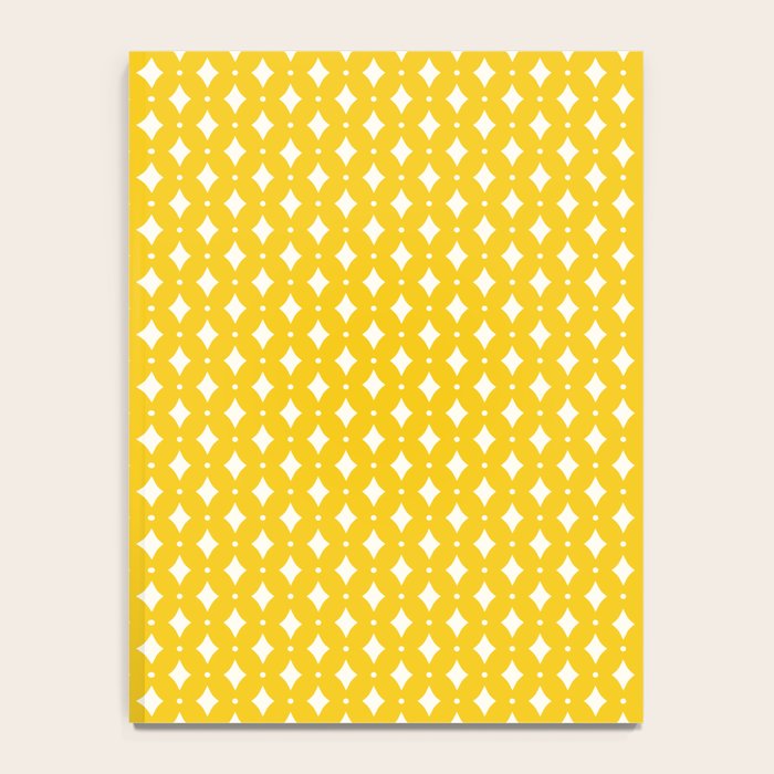 Vintage Stars XVII Bright Yellow Notebook Gallery Image 4