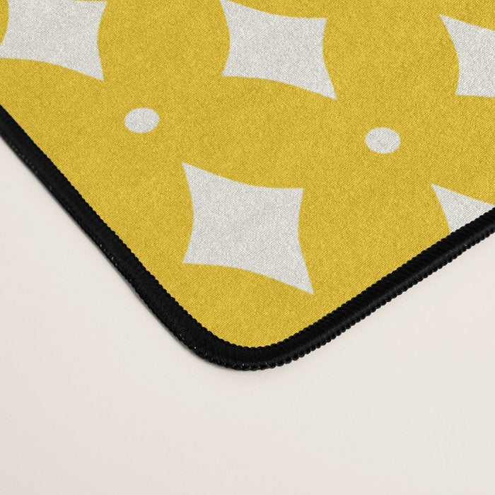 Vintage Stars XVII Bright Yellow Desk Mat Gallery Image 4