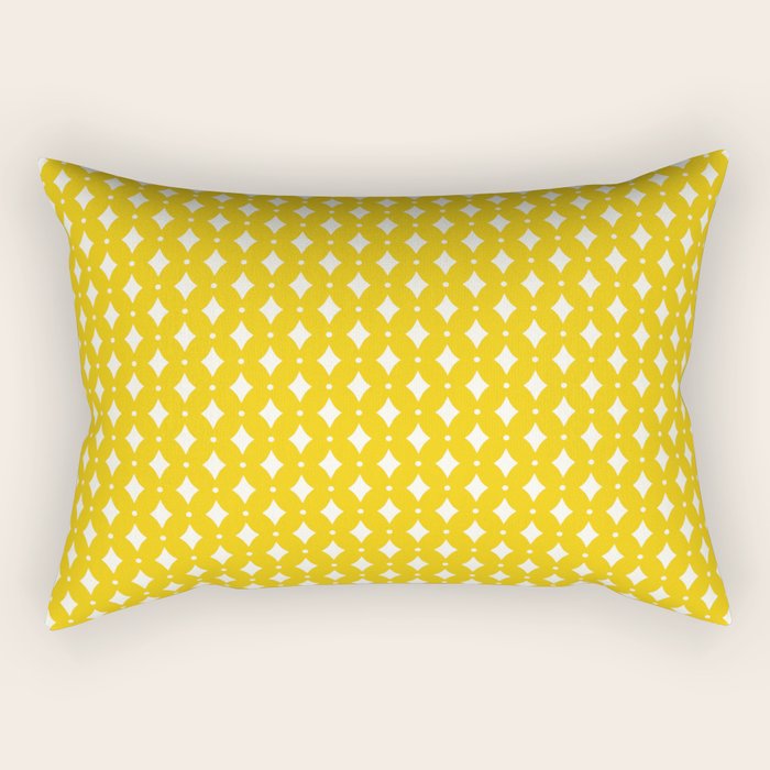 Vintage Stars XVII Bright Yellow Rectangular Pillow Gallery Image 1
