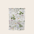 Hand Painted Watercolor Springflowers And Herbs Meadow  Wall Hanging Gallery Image 1