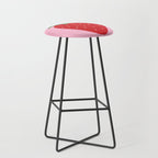 Fruit Market Print Pink Strawberry Print Fruit Art Modern Decor Food Art Abstract Stool Gallery Image 1