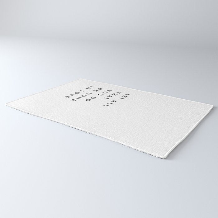 1 Corinthians 16:14 Let All That You Do Be Done In Love Bible Verse Wall Art Scripture Christian Rug Gallery Image 3