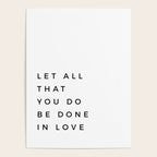 1 Corinthians 16:14 Let All That You Do Be Done In Love Bible Verse Wall Art Scripture Christian Poster Gallery Image 4