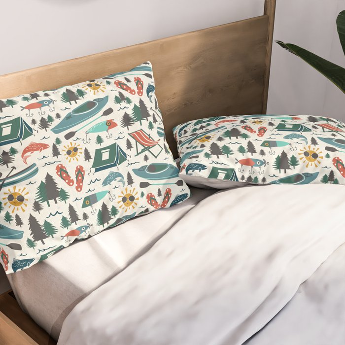 Lake Life - Summer Ivory Pillow Sham Gallery Image 2