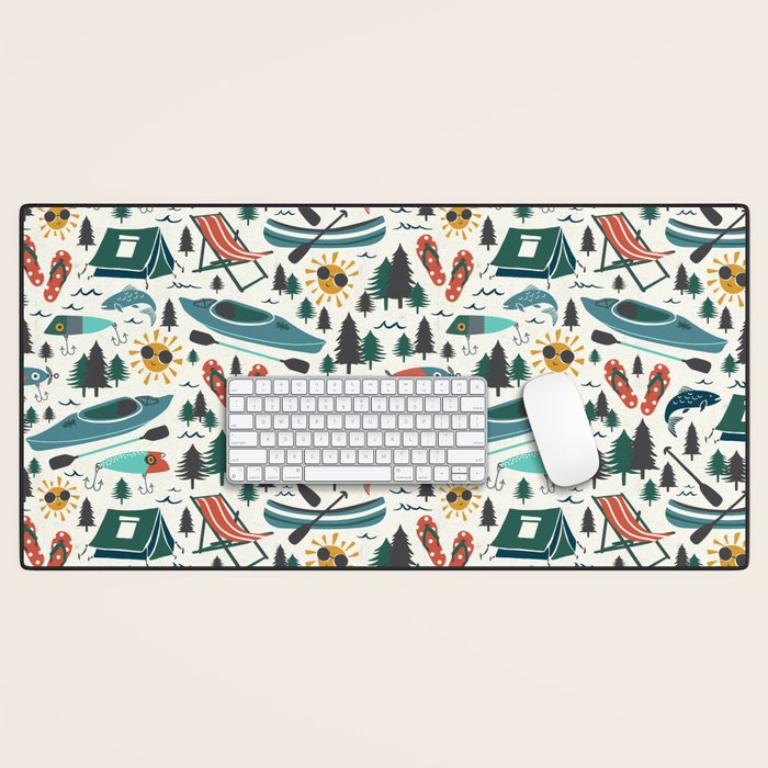 Lake Life - Summer Ivory Desk Mat Gallery Image 1