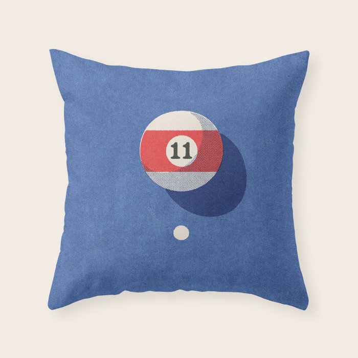 BALLS / Billiards I Throw Pillow Gallery Image 1