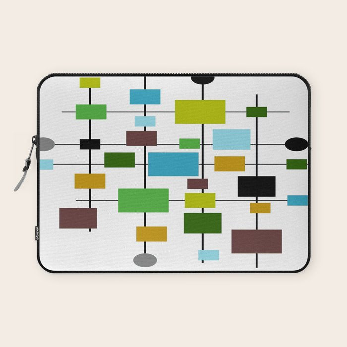 Mid-Century Modern Art 1.3.2 Laptop Sleeve Gallery Image 1
