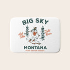 Big Sky Montana: Pants Are For Tourists. Cute & Funny Beer & Ski Design Bath Mat Gallery Image 1