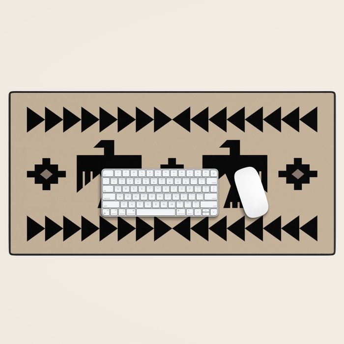 Southwestern Eagle and Arrow Pattern 125 Desk Mat Gallery Image 1