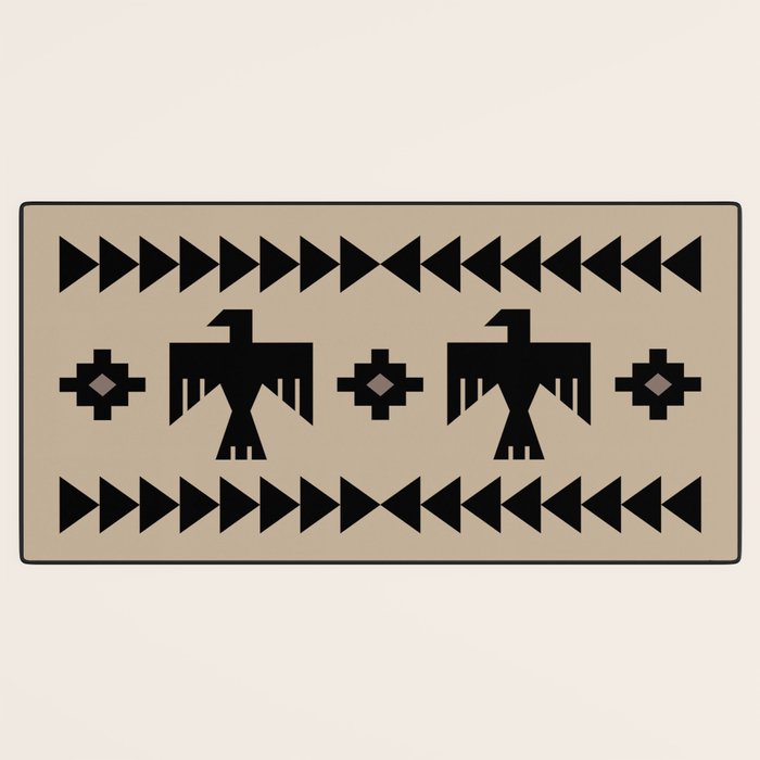 Southwestern Eagle and Arrow Pattern 125 Desk Mat Gallery Image 3
