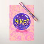 Yikes Crystal Ball Wrapping Paper Gallery Image 1