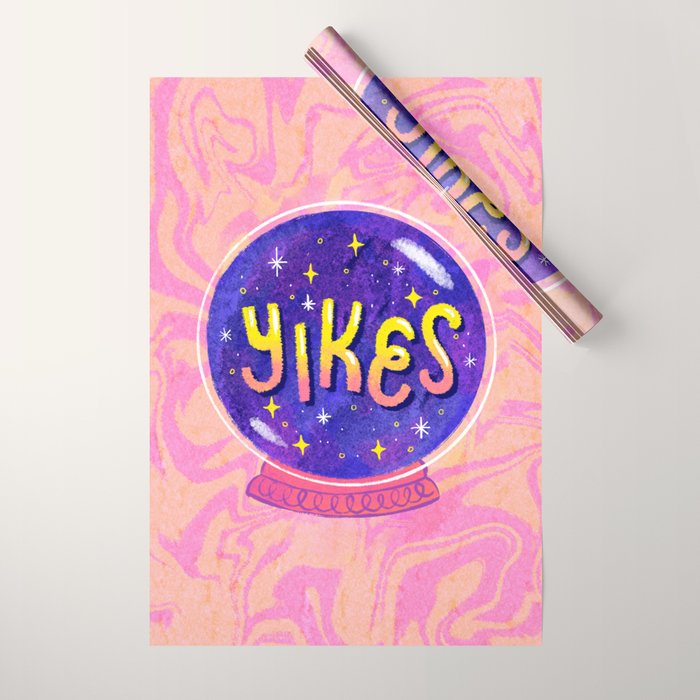 Yikes Crystal Ball Wrapping Paper Gallery Image 1