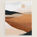 Abstract Art Landscape 41 Terracotta Jigsaw Puzzle Gallery Image 1