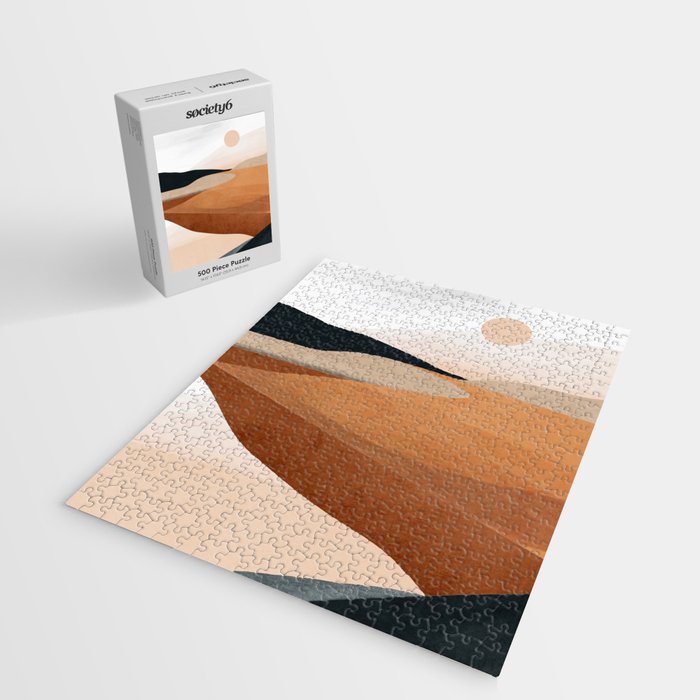 Abstract Art Landscape 41 Terracotta Jigsaw Puzzle Gallery Image 2