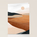 Abstract Art Landscape 41 Terracotta Stationery Card Gallery Image 2