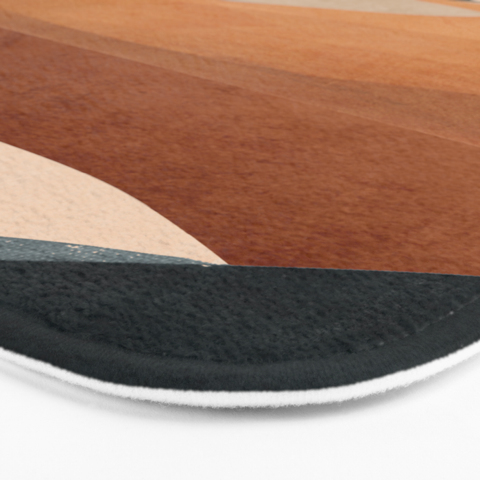 Abstract Art Landscape 41 Terracotta Bath Mat Gallery Image 3