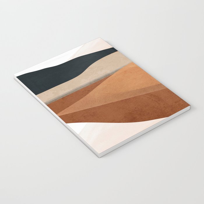 Abstract Art Landscape 41 Terracotta Notebook Gallery Image 3