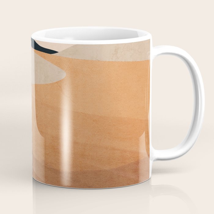Abstract Art Landscape 41 Terracotta Coffee Mug Gallery Image 1