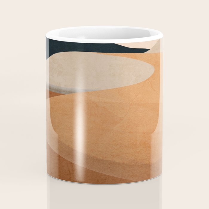 Abstract Art Landscape 41 Terracotta Coffee Mug Gallery Image 4