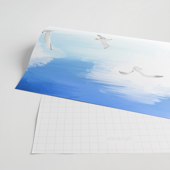 Coastal Seagulls Wrapping Paper Gallery Image 2