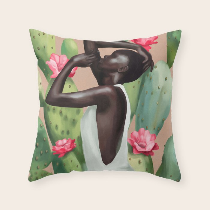 Thorns and Grace 1 Throw Pillow Gallery Image 1