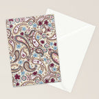 Whimsical Paisley Romance Stationery Card Gallery Image 2