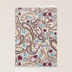Whimsical Paisley Romance Stationery Card Gallery Image 2