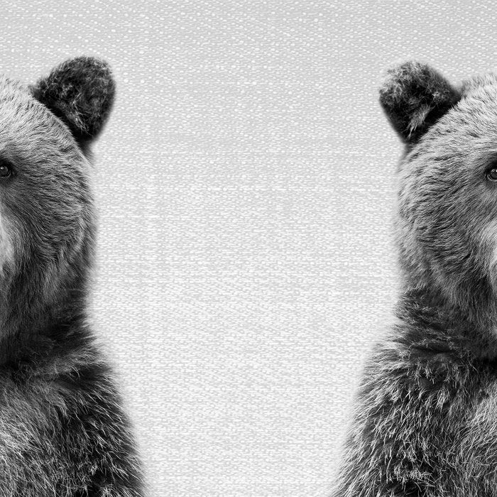 Grizzly Bear - Black & White Coffee Mug Gallery Image 2