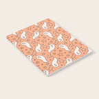 Pastel Ghost Print in Peach Notebook Gallery Image 2
