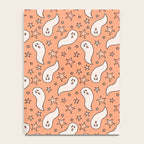 Pastel Ghost Print in Peach Notebook Gallery Image 4