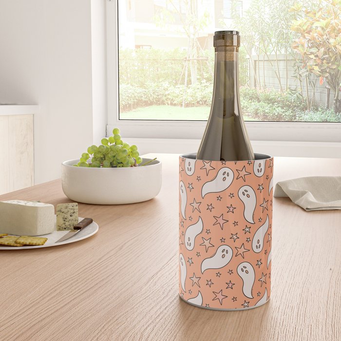 Pastel Ghost Print in Peach Wine Chiller Gallery Image 4
