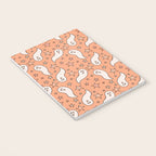 Pastel Ghost Print in Peach Notebook Gallery Image 3