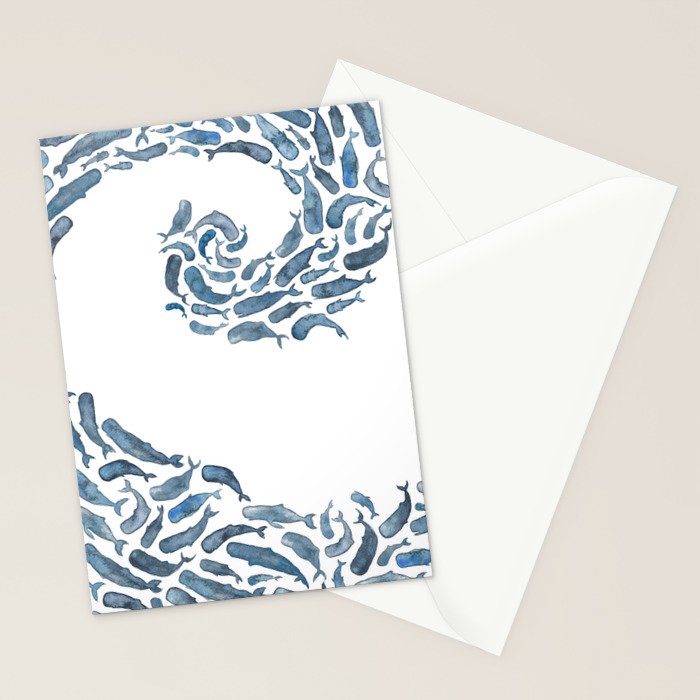 Whale Wave.  Stationery Card Gallery Image 2