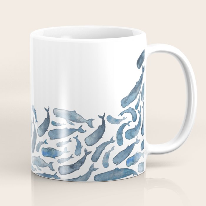 Whale Wave.  Coffee Mug Gallery Image 1