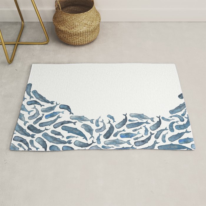 Whale Wave.  Rug Gallery Image 1