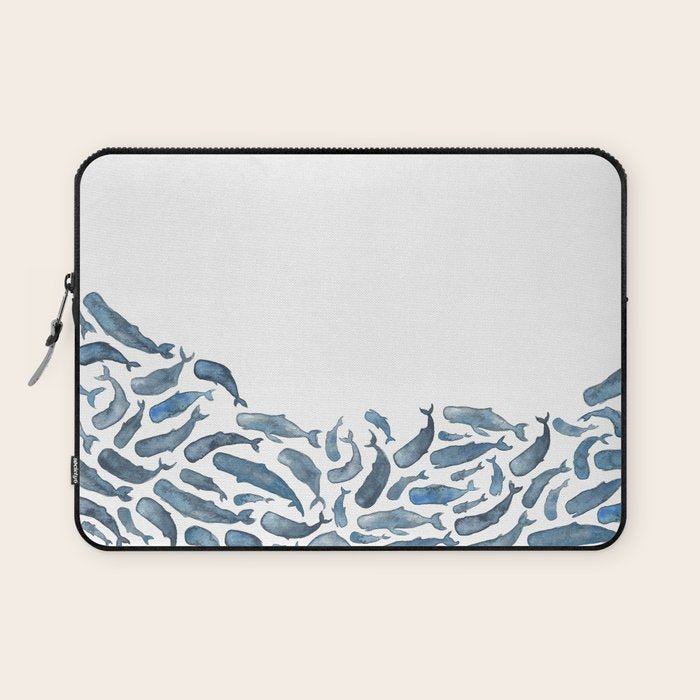 Whale Wave.  Laptop Sleeve Gallery Image 1